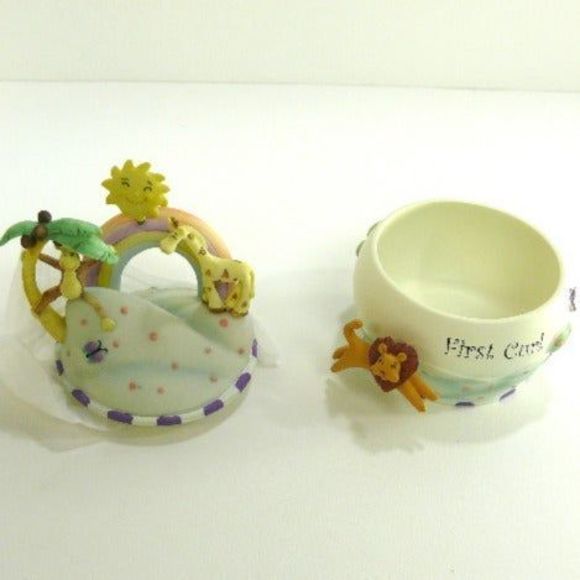 2 new baby heirlooms My First Tooth/hair Curl resin Keepsakes storage newborn - Picture 6 of 7
